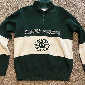 pacsun dark green sweater